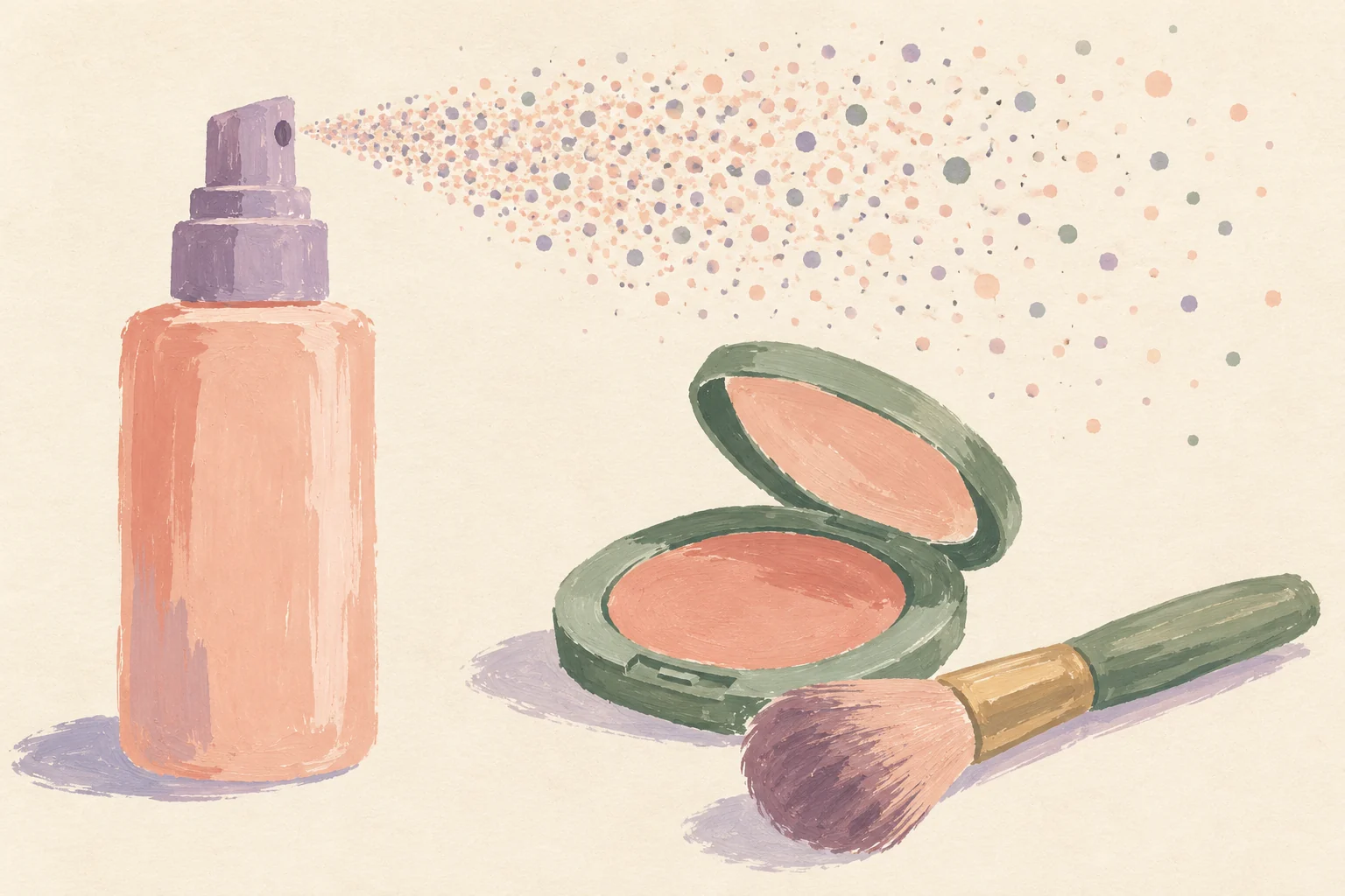 Setting spray vs fixing spray: do you need both?