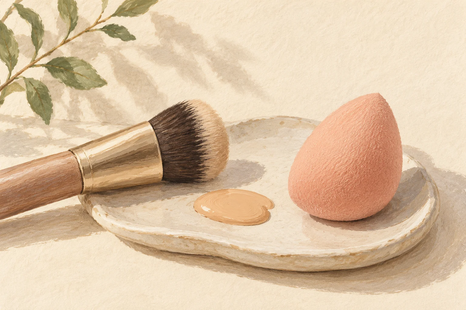 Foundation brush or sponge: fix the finish before buying another base