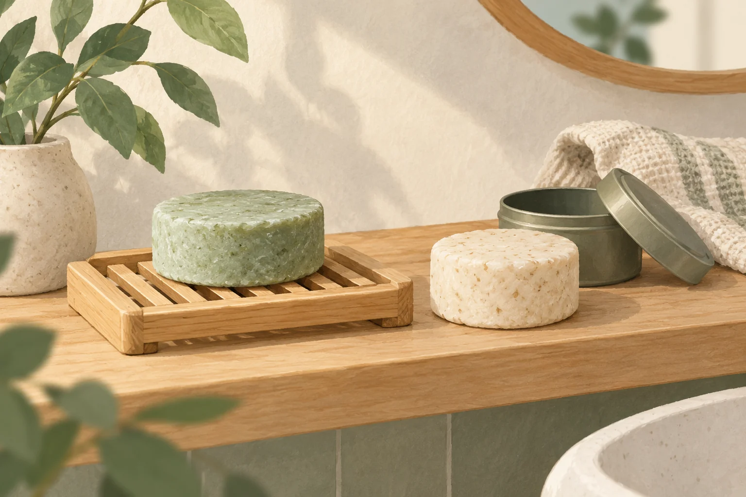 Switching to a shampoo bar: washing, drying and travel